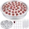 Zhehao 1 Pcs Communion Trays for Churches Set Church Supplies Plates for Church with Disposable Cups Silver