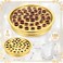 Zhehao 1 Pcs Communion Trays for Churches Set Church Supplies Plates for Church with Disposable Cups Gold