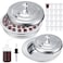 Zhehao 2 Pcs Communion Set Holy Trays for Churches with Lid Communion Plates with Lid Churches Cups Filler and Disposable Cups Supplies Silver