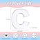 RUFHVTY 11 Acrylic Letter Charcuterie Box Reusable Fillable Alphabet Number Shaped Form Tray for Birthday Anniversaries Party Decorative Serving Plates Display Candy Cake C