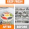riyeloi Divided Serving Tray with Lid and Handle Stackable Snackle Box Container for Fruits Candy Organizer Portable Spinning Rounded Veggie Tray for Kitchen Party Trave and Picnic1 PACK
