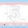 RUFHVTY 11 Acrylic Number Charcuterie Box Reusable Fillable Alphabet Number Shaped Form Tray for Birthday Anniversaries Party Decorative Serving Plates Display Candy Cake 5
