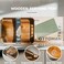 Upper Acacia Wood Ottoman Tray 17x13 Inches with Handles Decorative Serving Tray for Coffee Table Breakfast Tray with AntiSkid Pads