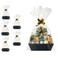 funsky Baskets For Gifts Empty 5 Pk Black Empty Gift Baskets To Fill Sturdy Cardboard Tray With Handles Large Gift Baskets Empty Bulk For Beautiful Gifts Christmas Easter Halloween