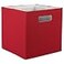 DII Collapsible Polyester Storage Cube Solid Lightweight and Durable Small Square 11x11x11 Rust
