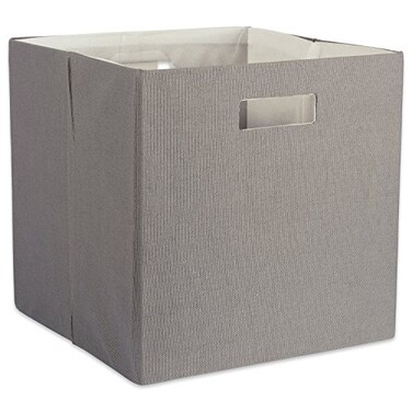 DII PolyCube Storage Collection Hard Sided Collapsible Solid Large Gray