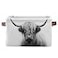 xigua Scottish Highland Cow Print Storage Bin Collapsible Canvas Storage Basket Closet Organizer with Handles for Bedroom Nursery Shelves Laundry Room 1 Pack