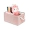 LordCom Storage Bins with Sturdy Cotton Handles1 Pack Fabric Storage Baskets for Organizing use for Office Home Book Clothes Toys Closet Boxes Large Pink 157x118x79 inches