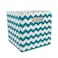 DII Collapsible Polyester Storage Cube Chevron Teal Large