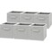Simple Houseware Foldable Cube Storage Bins 11Inch Gray 6Pack Fabric Cubes Organizer for Closet or Shelves