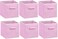 Simple Houseware Foldable Cube Storage Bins 11Inch Pink 6Pack Fabric Cubes Organizer for Closet or Shelves