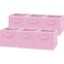 Simple Houseware Foldable Cube Storage Bins 11Inch Pink 6Pack Fabric Cubes Organizer for Closet or Shelves