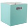 DII Collapsible Polyester Storage Cube Solid Lightweight and Durable Small Square 11x11x11 Aqua