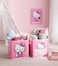 Idea Nuova Hello Kitty Set of 2 Storage Cubes with Handles Durable Foldable Fabric Organizer Bins for Bedroom Closet Nursery Dorm 10x10x10 Inch Cube Storage Baskets for Toys Clothes Shelves