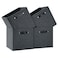 FABINADO Foldable Fabric Storage Bins Cubes 13x15x13 Inch Kallax Cubby Bins with Dual Handles Graphite Gray 4 Pack