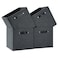 FABINADO Foldable Fabric Storage Bins Cubes 13x15x13 Inch Kallax Cubby Bins with Dual Handles Graphite Gray 4 Pack