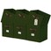 DECOMOMO Storage Bins Cube Storage Bin with Labels Fabric Storage Cubes for Shelves 105 x 11 6pcs Olive Green