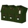 DECOMOMO Storage Bins Cube Storage Bin with Labels Fabric Storage Cubes for Shelves 105 x 11 6pcs Olive Green