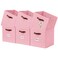 DECOMOMO Storage Bins Cube Storage Bin with Labels Fabric Storage Cubes for Shelves 105 x 11 6pcs Pink