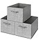 GRANNY SAYS Closet Storage Bins Storage Baskets for Organizing Fabric Storage Bins with Handles Clothing Storage Containers for Organization Wardrobe Gray Large 3Pack