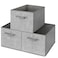 GRANNY SAYS Closet Storage Bins Storage Baskets for Organizing Fabric Storage Bins with Handles Clothing Storage Containers for Organization Wardrobe Gray Large 3Pack