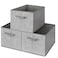 GRANNY SAYS Closet Storage Bins Storage Baskets for Organizing Fabric Storage Bins with Handles Clothing Storage Containers for Organization Wardrobe Gray Large 3Pack