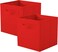 ShellKingdom Storage Bins Foldable Fabric Storage Cubes and Cloth Storage Organizer Drawer for Closet and Toys Storage 2 Pack Red