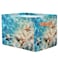 AUUXVA Storage Basket Tropical Sea Beach Starfish Seashell Storage Cube Box Durable Canvas Collapsible Toy Basket Organizer Bin with Handles for Shelf Closet Bedroom Home Office