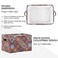 KEEPREAL Foldable Storage Baskets Set of 2 Mexican Ceramic Tile Pattern Storage Bins with Handles Decorative Cloth Organizer Storage Boxes for HomeOffice 15 x 11 x 95 in