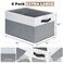 Criusia 6 Pack Clothes Bins for Organization 16x12 Extra Large Storage Baskets for Shelves Closet Bedroom Toy Storage Organizer Bins Boxes Cubes for Nursery RV Apartment Essentials
