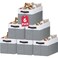 Criusia 6 Pack Clothes Bins for Organization 16x12 Extra Large Storage Baskets for Shelves Closet Bedroom Toy Storage Organizer Bins Boxes Cubes for Nursery RV Apartment Essentials