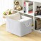 TheWarmHome Organization and Storage Basket for Shelves Extra Jumbo 3 Pack 205x158x138 inch Cube Storage Bins for Toy Closet Box Home Organizer Gift White
