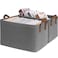 CHICVITA Storage Baskets Large Storage Bins for Organizing Clothes Storage Bins Closet Organizers and Storage Small Laundry Basket for Shelves 16 L x 11 W x 9 H Grey 2Pack