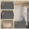 CHICVITA Storage Baskets Large Storage Bins for Organizing Clothes Storage Bins Closet Organizers and Storage Small Laundry Basket for Shelves 16 L x 11 W x 9 H Grey 2Pack
