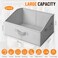 Criusia Closet Organizers Bins 6 Pack Large Closet Shelf Organizer with Handles Fabric Trapezoid Home Organization and Storage Baskets for Organizing Clothes Toy Blanket Towel Purse Hats