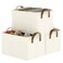 COYACOOL Closet Storage Bins Fabric Closet Organizers and Storage Basket for Shelves Collapsible Shelf Baskets for Organizing Shelves Bedroom Clothes Basket Beige 3 Pack