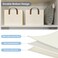 COYACOOL Closet Storage Bins Fabric Closet Organizers and Storage Basket for Shelves Collapsible Shelf Baskets for Organizing Shelves Bedroom Clothes Basket Beige 3 Pack