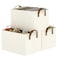 COYACOOL Closet Storage Bins Fabric Closet Organizers and Storage Basket for Shelves Collapsible Shelf Baskets for Organizing Shelves Bedroom Clothes Basket Beige 3 Pack