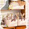 Boao Foldable Storage Baskets Dinosaur Easter Rabbit Classical Flowers Bow Laundry Basket with Handles Waterproof Storage Bins Fabric Shelf Baskets15 x 11 x 8 InchesBunny3 Pcs