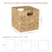 WEAVELYRICS Water Hyacinth Storage Baskets 9in 4 Pack Wicker Storage Cubes with Handles Foldable Natural Woven Baskets for Shelves Closet Bathroom Handmade Organizer Bins
