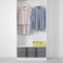 ShellKingdom Storage Bins Foldable Fabric Storage Cubes and Cloth Storage Organizer Drawer for Closet and Toys Storage 2 Pack Dark Gray with Black Stripe