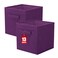 ShellKingdom Storage Bins Foldable Fabric Storage Cubes And Cloth Organizer Drawer For Closet And Toys 13 X 13 X 13 INCH 2 Pack Purple