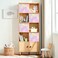 ShellKingdom Storage Bins Foldable Fabric Storage Cubes And Cloth Storage Organizer Drawer For Closet And Toys Storage 2 Pack Chromatic Tie Dye