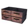 BOMKEE Clothings Collapsible Storage Bins Foldable Organizers and Storage Baskets Cube Storage Bin for Bedroom Living Room 4 Pack MZWL 154x114x55inch