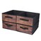 BOMKEE Clothings Collapsible Storage Bins Foldable Organizers and Storage Baskets Cube Storage Bin for Bedroom Living Room 4 Pack MZWL 154x114x55inch