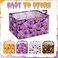 Breling 4 Pcs Halloween Baskets Boo Basket Gift Pumpkin Ghost Baskets with Handles Large Collapsible Storage Bins Boxes for Trick or Treat Gift Books Laundry Shelves Home Storage 15 x 10 x 8 Inch