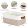 DULLEMELO Collapsible Fabric Storage Bins Set of 2 118x79x51 Inch White Khaki