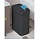 Yatmung Touchless Bathroom Trash Can 25 Gallon Smart Trash Can Sensor Motion Skinny Trash Bin with Lid Electric Narrow Plastic Auto Open Small Slim Automatic Garbage Can Black