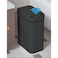 Yatmung Touchless Bathroom Trash Can 25 Gallon Smart Trash Can Sensor Motion Skinny Trash Bin with Lid Electric Narrow Plastic Auto Open Small Slim Automatic Garbage Can Black