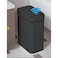 Yatmung Touchless Bathroom Trash Can 25 Gallon Smart Trash Can Sensor Motion Skinny Trash Bin with Lid Electric Narrow Plastic Auto Open Small Slim Automatic Garbage Can Black